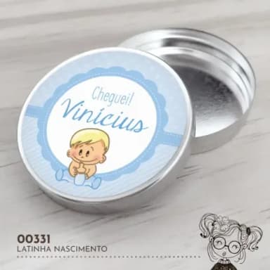 Latinha Adesivada Nascimento - 00331