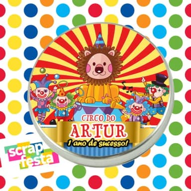 Latinhas Personalizadas Festa Circo