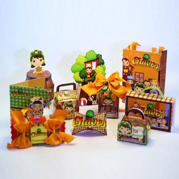 Kit 60 Lembrancinhas Chaves
