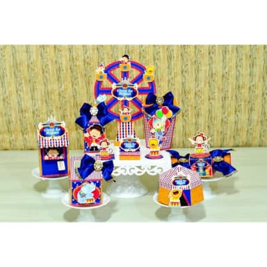 Kit 30 Lembrancinhas Circo Menino