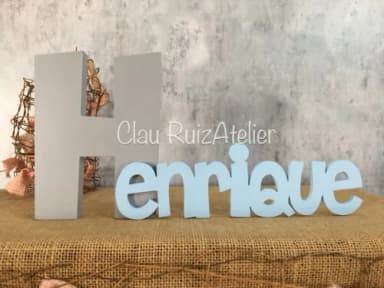 Letras Decorativas em MDF PERSONALIZADO 18cm