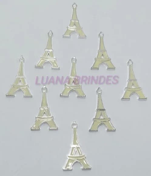 Pingente da Torre Eiffel - Pct com 9 Unidades