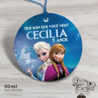 Tag Redonda Frozen - 00461