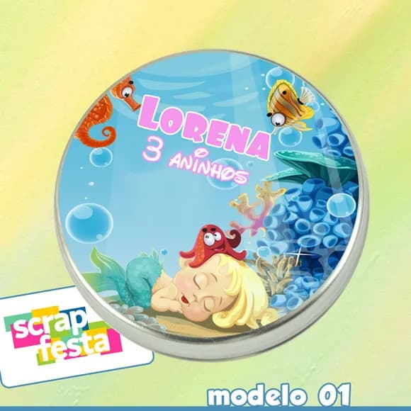 Latinhas Personalizadas Fundo do Mar