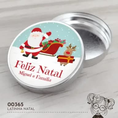 Latinha Adesivada Natal - 00365