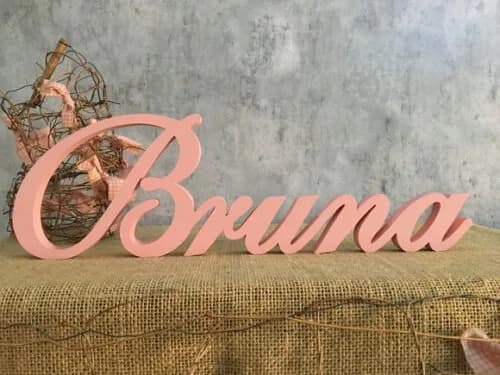 Letras Decorativas - nome em MDF