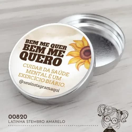 Latinha Adesivada Setembro Amarelo - 00820