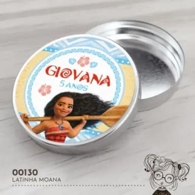 Latinha Adesivada Moana - 00130