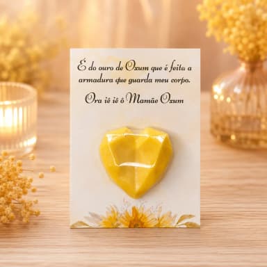 40 UNIDADES Mini Sabonete Coração Diamante no Card Lembrancinhas  Oxum