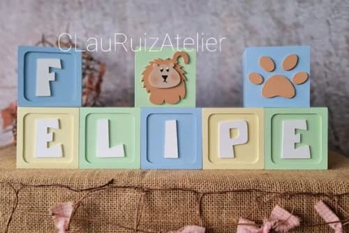 Candy Colors Ts Leãozinho e Pata 8x8cm