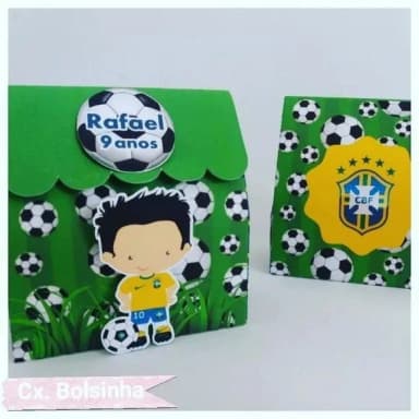 Kit 30 Lembrancinhas Futebol Brasil
