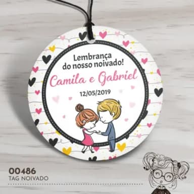 Tag Redonda Noivado - 00486