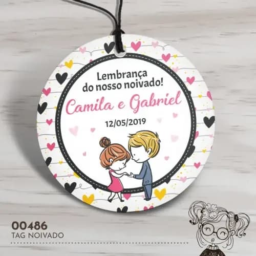 Tag Redonda Noivado - 00486