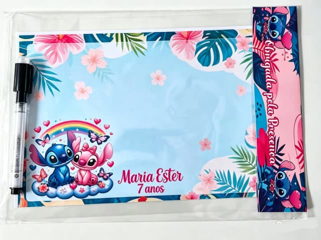 Lousa Magica Infantil Personalizada do Stitch