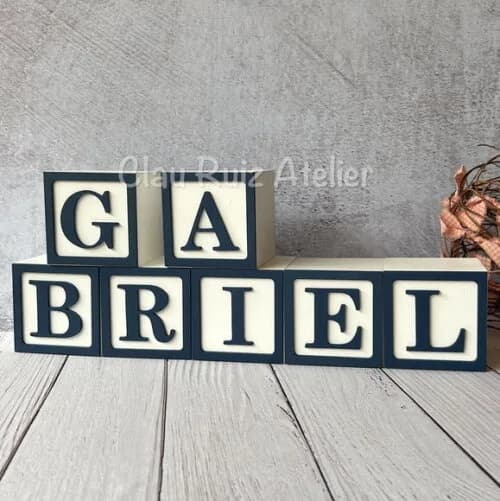 Nomes com Moldura 8x8cm Ts Decoração de Bebê