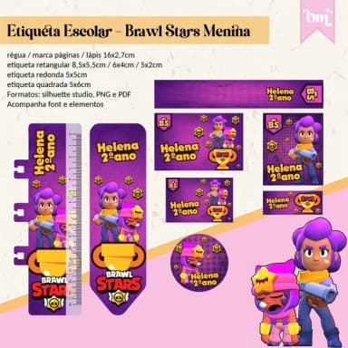 60 Etiquetas Brawl Stars Menina