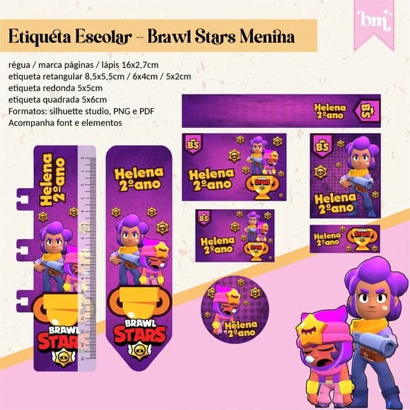 60 Etiquetas Brawl Stars Menina