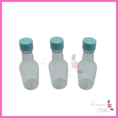 Garrafa de PVC 50 ml C/Tampa Lisa Azul -Pct c/10 unds