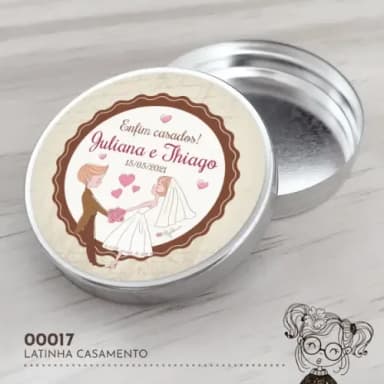 Latinha Adesivada Casamento - 00017