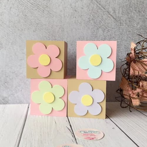 Cubos 8x8cm Decoração Bebê