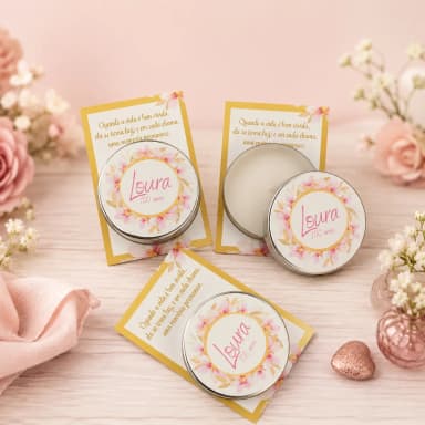 40 Unidades de Vela Aromática na latinha Personalizada, Casamento, Eventos, Aniversários, Festas, Lembrancinhas, Brindes - Trabalhamos com qualquer tema - Informar o tema no chat