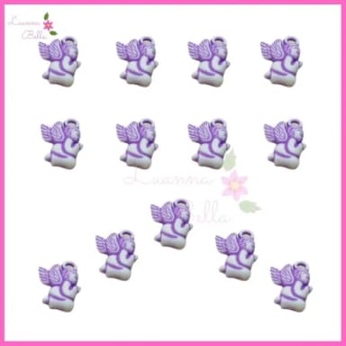 Pingente Anjinho Roxo - Pct C/ 30 Unidades