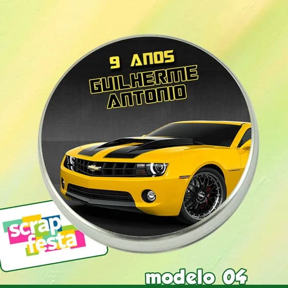 Latinhas Lembrancinhas 5x1 Carros