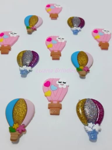 Aplique de Balão emborrachado - pct com 10 unidades
