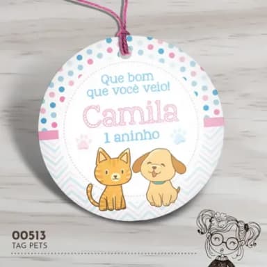 Tag Redonda Pets - 00513