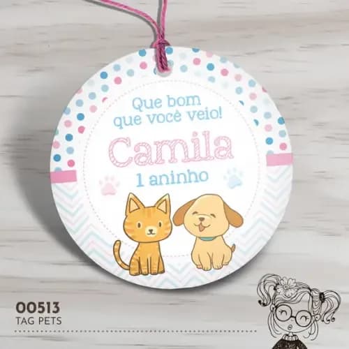 Tag Redonda Pets - 00513