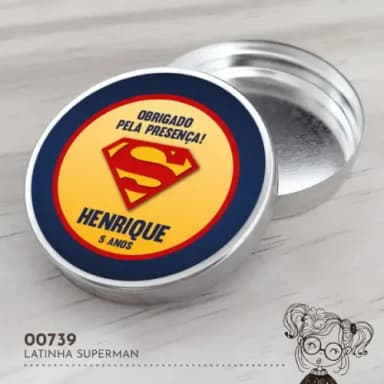 Latinha Adesivada Superman - 00739