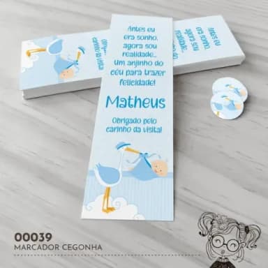 Marcador de Livro Cegonha - 00039