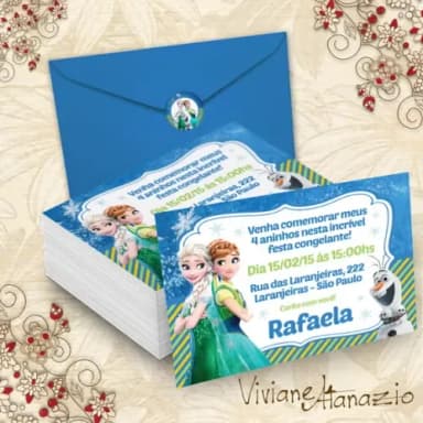 Convite Frozen Fever - 00319