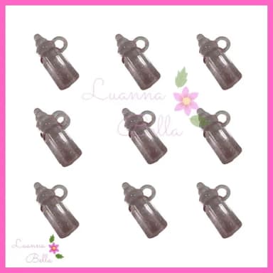 Pingente de Acrílico Mini Mamadeira Lilás - Pct c/18unds