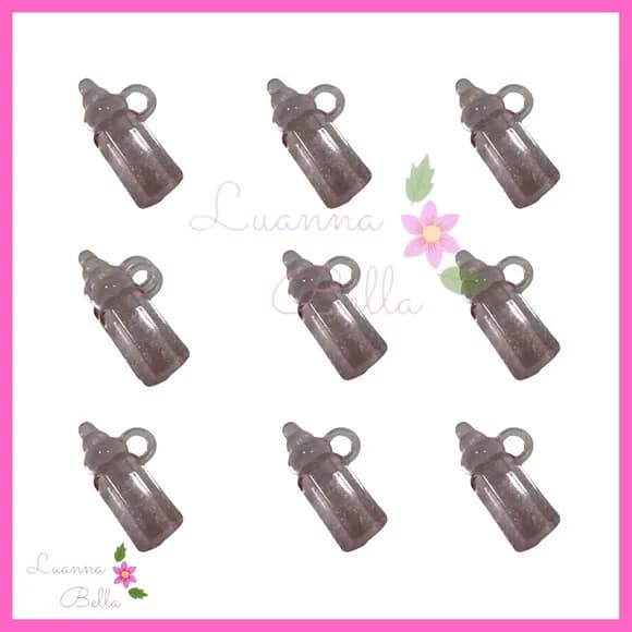 Pingente de Acrílico Mini Mamadeira Lilás - Pct c/18unds