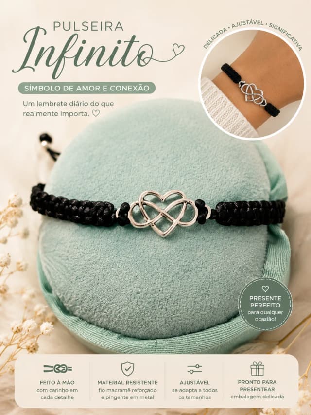 Pulseira Infinito – Símbolo de Amor e Conexão