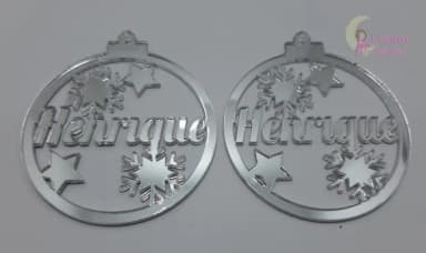 Bola Natal Henrique de Acrílicos Espelhados-pct c/3 un