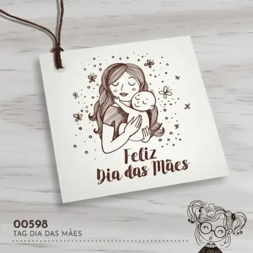 Tag Quadrada Dia das Mães - 00598