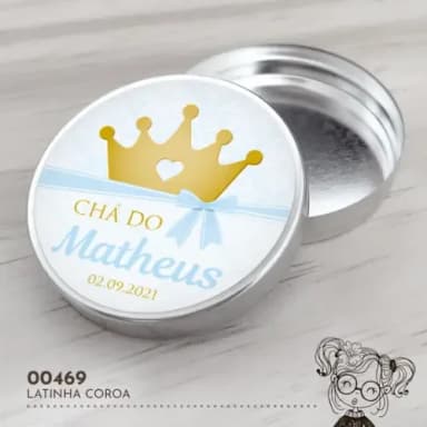 Latinha Adesivada Coroa - 00469