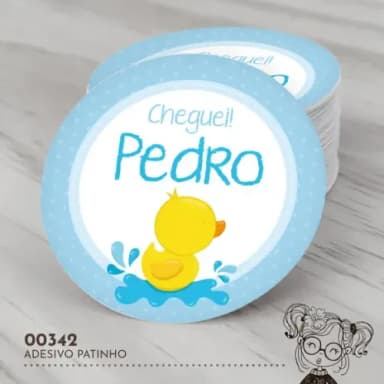 Adesivo Redondo Patinho - 00342