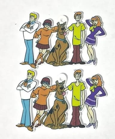 Pingente Scooby-doo Acrilico U.v - 5 Unidades