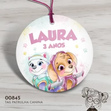 Tag Redonda Patrulha Canina - 00845