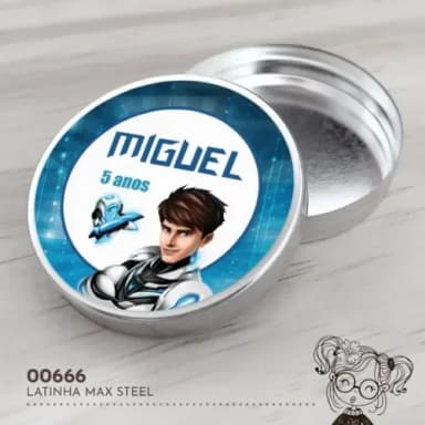 Latinha Adesivada Max Steel - 00666