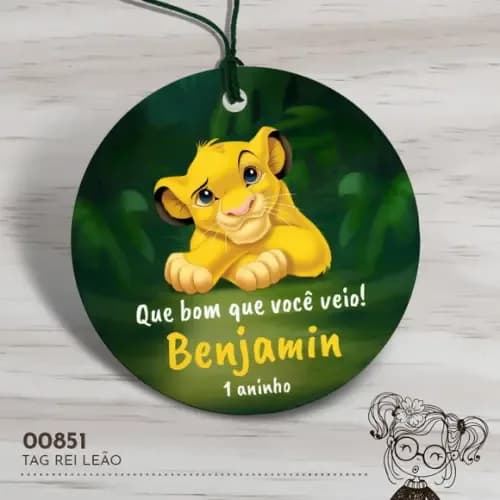 Tag Redonda Rei Leão - 00851