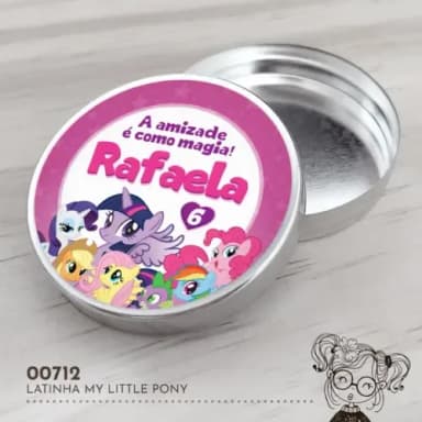 Latinha Adesivada My Little Pony - 00712