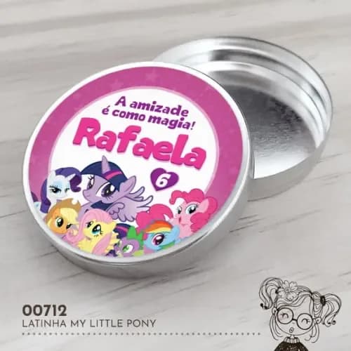 Latinha Adesivada My Little Pony - 00712