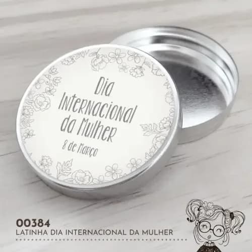 Latinha Adesivada Dia Internacional da Mulher - 00384
