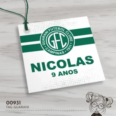 Tag Quadrada Guarani - 00931