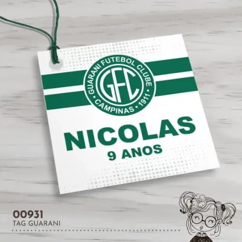 Tag Quadrada Guarani - 00931