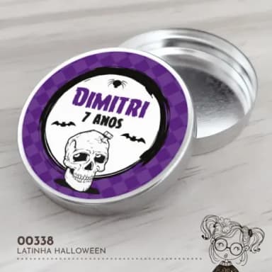 Latinha Adesivada Halloween - 00338